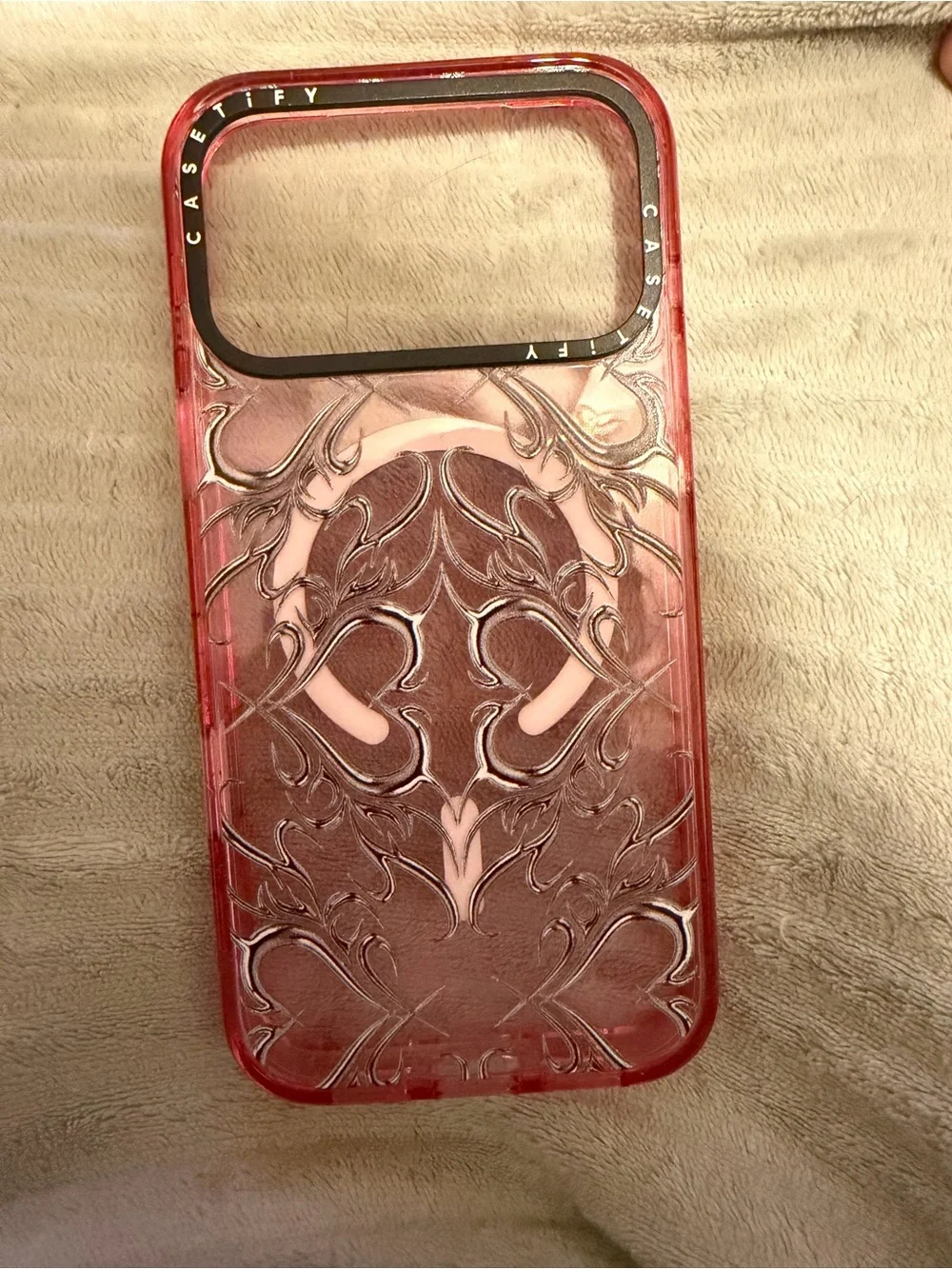 Casetify Metallic Heart iPhone 17 Pro Max case
